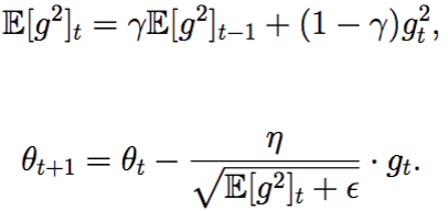 AdaDelta update formula illustration